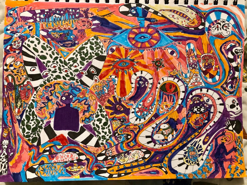 “Thank You, Will”; marker on paper